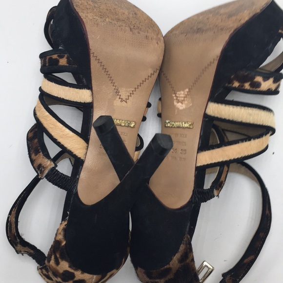 SCHUTZ Cheetah Heels, Size 5 - Picture 6 of 8